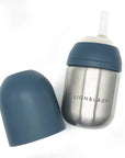 Toddler Straw Cup - 210ml 18/8 Stainless Steel - Lion and Lady
