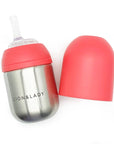 Toddler Straw Cup - 210ml 18/8 Stainless Steel - Lion and Lady