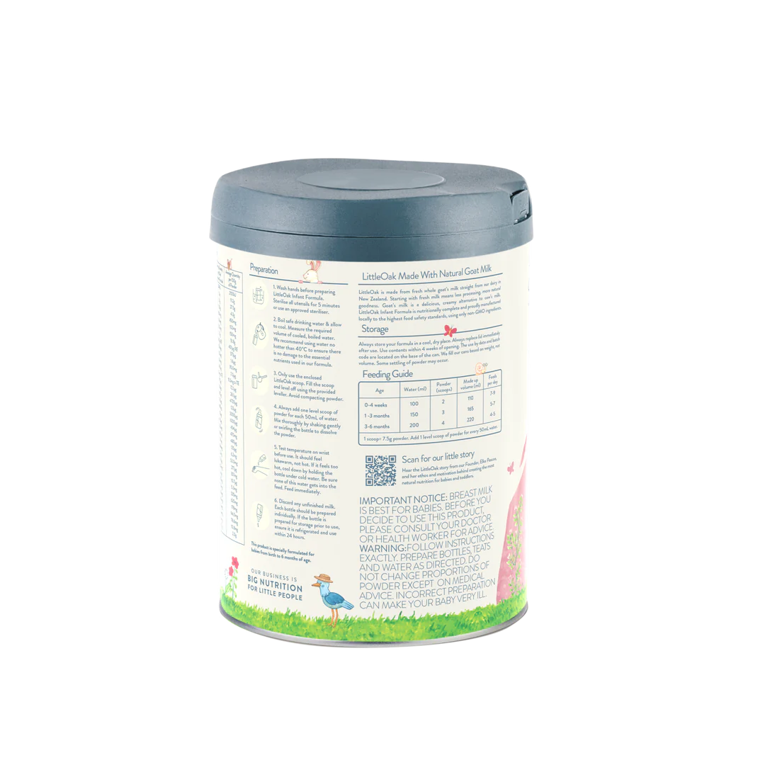 Natural Goat Milk Infant Formula 800g (0-6 months) - LittleOak Company